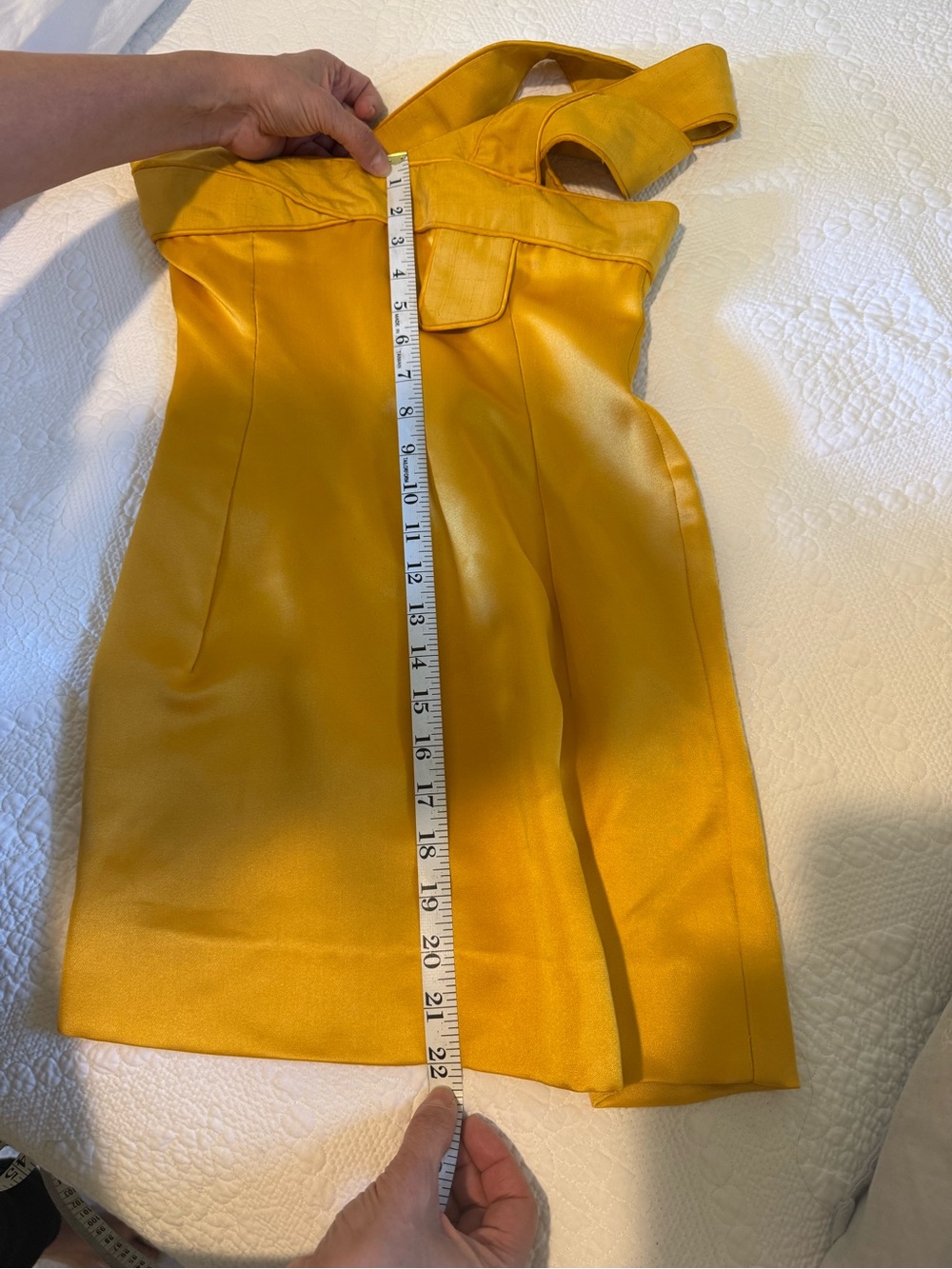 TODD OLHAM RARE SPRING 1998 YELLOW RUNWAY DRESS - Picture 6 of 6